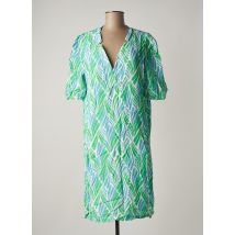 SIGNE NATURE - Robe mi-longue vert en viscose - Femme - Taille 40 - Modz