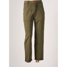 REIKO - Pantalon droit vert en coton - Femme - Taille W28 - Modz