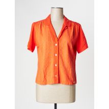 MALOKA - Chemisier orange en lin - Femme - Taille 36 - Modz
