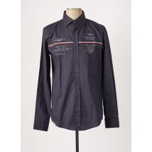AERONAUTICA - Chemise manches longues bleu en coton - Homme - Taille M - Modz