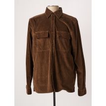 STRELLSON - Chemise manches longues marron en coton - Homme - Taille L - Modz