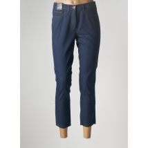 GERKE MY PANTS - Pantalon 7/8 bleu en coton - Femme - Taille 42 - Modz