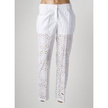 TRICOT CHIC - Pantalon 7/8 blanc en coton - Femme - Taille 38 - Modz