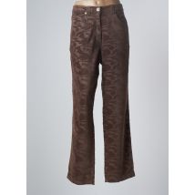 BLUE WILLI'S - Pantalon droit marron en coton - Femme - Taille 44 - Modz