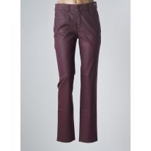 ASCARI - Pantalon slim rouge en coton - Femme - Taille 38 - Modz