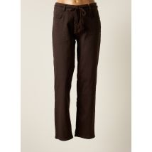 PARA MI - Pantalon slim marron en coton pour femme - Taille 44 - Modz