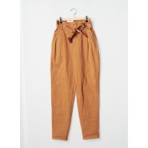 BONOBO - Pantalon slim marron en coton pour femme - Taille 34 - Modz