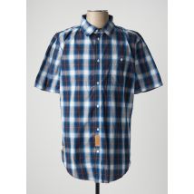 HERO BY JOHN MEDOOX - Chemise manches courtes bleu en coton - Homme - Taille M - Modz