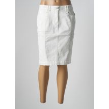 BRANDTEX - Jupe mi-longue blanc en coton pour femme - Taille 44 - Modz