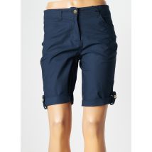 ÉTYMOLOGIE - Bermuda bleu en coton - Femme - Taille 38 - Modz