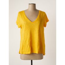 NOTSHY - T-shirt jaune en lin - Femme - Taille 36 - Modz
