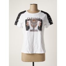 RELISH - T-shirt blanc en coton - Femme - Taille 42 - Modz