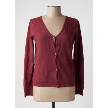 RELISH - Gilet manches longues rouge en viscose - Femme - Taille 42 - Modz