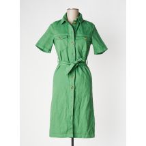 LABDIP - Robe mi-longue vert en coton - Femme - Taille 34 - Modz