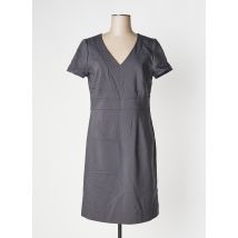 COMMA - Robe mi-longue gris en coton - Femme - Taille 42 - Modz