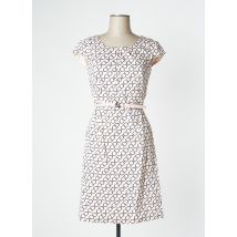 COMMA - Robe mi-longue rose en coton - Femme - Taille 38 - Modz