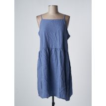 MUS & BOMBON - Robe mi-longue bleu en tencel - Femme - Taille 40 - Modz