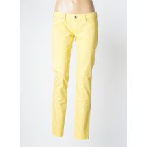 GAS - Pantalon slim jaune en coton - Femme - Taille W31 - Modz