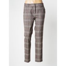 COPENHAGEN - Pantalon slim marron en polyester - Femme - Taille 38 - Modz
