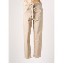 PAKO LITTO - Pantalon droit beige en coton - Femme - Taille 36 - Modz
