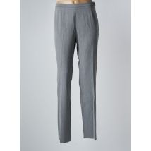 CONTE OF FLORENCE - Pantalon slim gris en polyester - Femme - Taille 46 - Modz