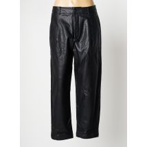 F.A.M. - Pantalon droit noir en polyurethane - Femme - Taille 40 - Modz