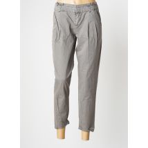 MORGAN - Pantalon 7/8 gris en coton - Femme - Taille 36 - Modz