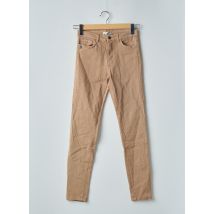PAKO LITTO - Pantalon slim beige en coton - Femme - Taille 36 - Modz