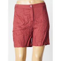 ICHI - Short rouge en lyocell - Femme - Taille 34 - Modz