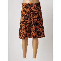 ZERO - Jupe mi-longue orange en viscose - Femme - Taille 46 - Modz