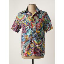SERGE BLANCO - Chemise manches courtes bleu en lin - Homme - Taille S - Modz