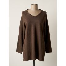 CISO - Pull tunique marron en viscose - Femme - Taille 40 - Modz