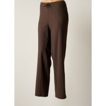 BARBARA LEBEK - Pantalon slim marron en polyester - Femme - Taille 54 - Modz