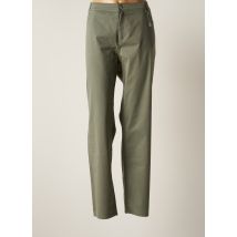 ANNA MONTANA - Pantalon slim vert en coton - Femme - Taille 52 - Modz
