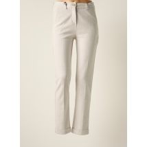 ANNA MONTANA - Pantalon slim gris en coton pour femme - Taille 36 - Modz