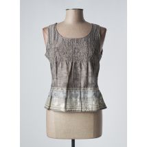 FRANCOISE F - Top gris en coton - Femme - Taille 42 - Modz