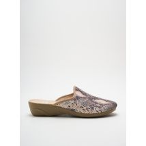 LA MAISON DE L'ESPADRILLE - Chaussons/Pantoufles beige en textile pour femme - Taille 37 - Modz