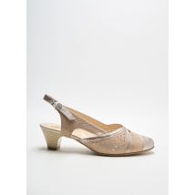 OMBELLE - Sandales/Nu pieds beige en cuir pour femme - Taille 39 - Modz