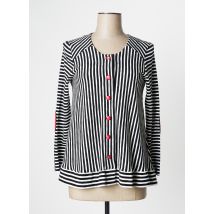 POUPEE CHIC - Gilet manches longues noir en coton - Femme - Taille 38 - Modz