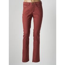SAINT HILAIRE - Pantalon slim marron en coton pour femme - Taille 38 - Modz