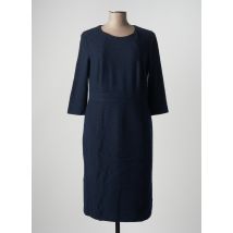 BASLER - Robe mi-longue bleu en coton - Femme - Taille 44 - Modz
