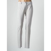 LESLIE - Pantalon slim gris en polyester pour femme - Taille 44 - Modz