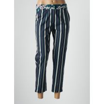 POUPEE CHIC - Pantalon 7/8 bleu en coton - Femme - Taille 42 - Modz