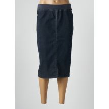 LUCIA - Jupe mi-longue bleu en coton - Femme - Taille 44 - Modz