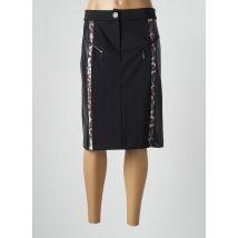 LESLIE - Jupe mi-longue noir en nylon pour femme - Taille 44 - Modz