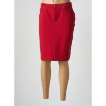 FABER - Jupe mi-longue rouge en coton pour femme - Taille 42 - Modz
