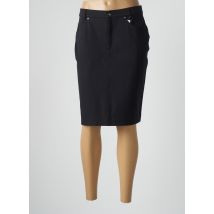 FABER - Jupe mi-longue noir en coton - Femme - Taille 40 - Modz