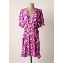 ESCANDELLE - Robe mi-longue violet en viscose - Femme - Taille 38 - Modz