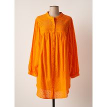 ESCANDELLE - Robe courte orange en coton - Femme - Taille 36 - Modz