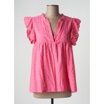 ESCANDELLE - Blouse rose en coton - Femme - Taille 38 - Modz